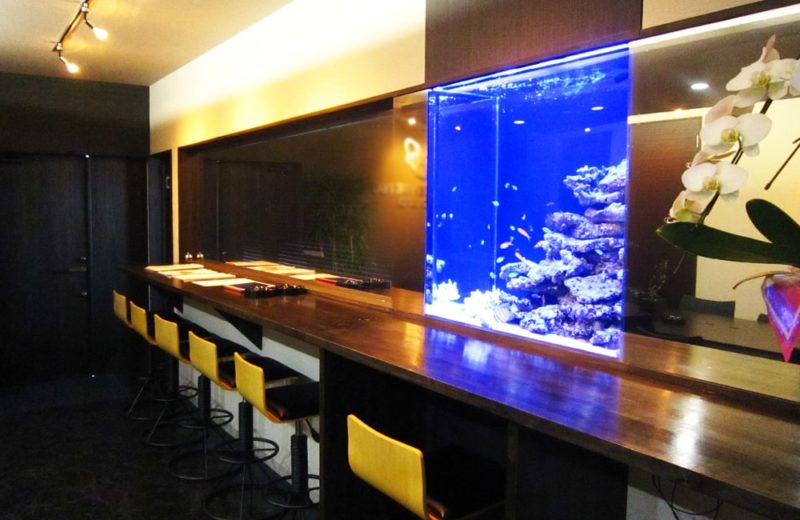 愛知県名古屋市 企業様 82cm海水魚水槽 設置事例 水槽画像4