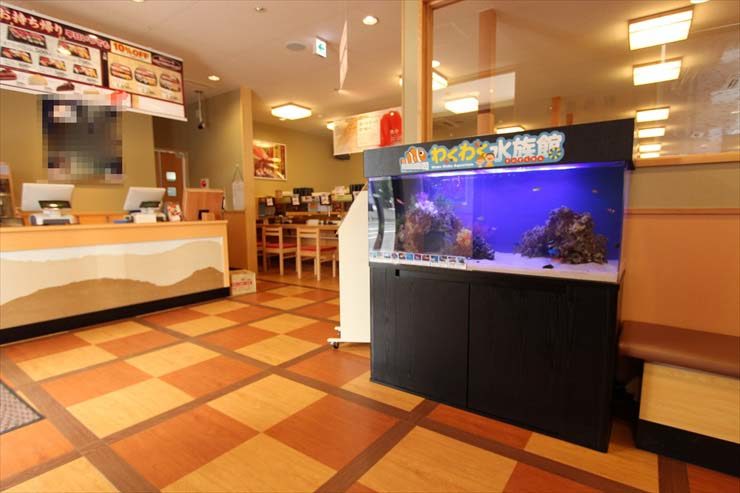 東京都東久留米市 飲食店様 120cm海水魚水槽 設置事例のサムネイル画像