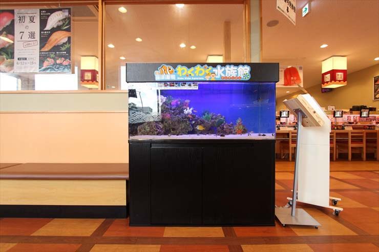 東京都東村山市 飲食店様 120cm海水魚水槽 設置事例 水槽画像2