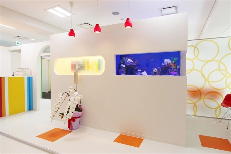 中央区銀座 サロン様 120cm海水魚水槽 設置事例のサムネイル画像
