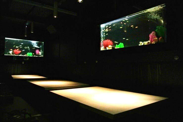 大阪府中央区 飲食店 水槽設置事例 水槽画像1