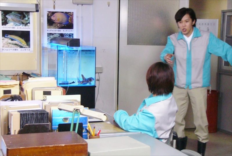 ドラマ再現VTR　水槽短期レンタル　設置事例 水槽画像２