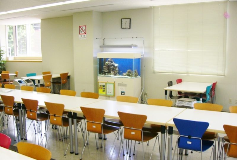 大正大学様　2F学生ラウンジ　海水魚水槽　設置事例 水槽画像３