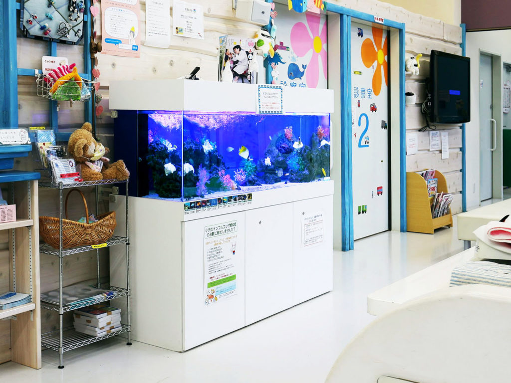 50事例でまる分かり！熱帯魚水槽を病院・クリニックに設置するとこんなに癒されるのサムネイル画像