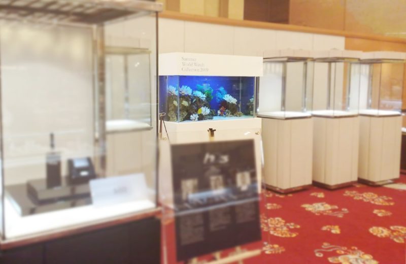 ホテルで開催 時計販売会に120cm海水魚水槽を設置 水槽短期レンタル事例 水槽画像2