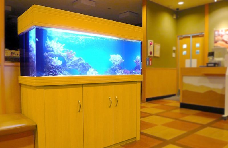 神奈川県横浜市 海鮮飲食店 120cm海水魚水槽 水槽レンタル事例 水槽画像1