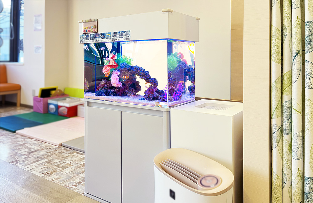 立川市 クリニック様　造花の水槽