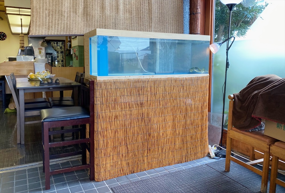 鮨割烹うめむら 様　活魚水槽　スポットメンテナンス