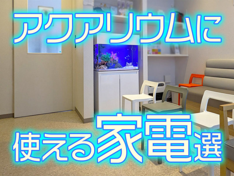 アクアリウムに使える家電選の見出し画像