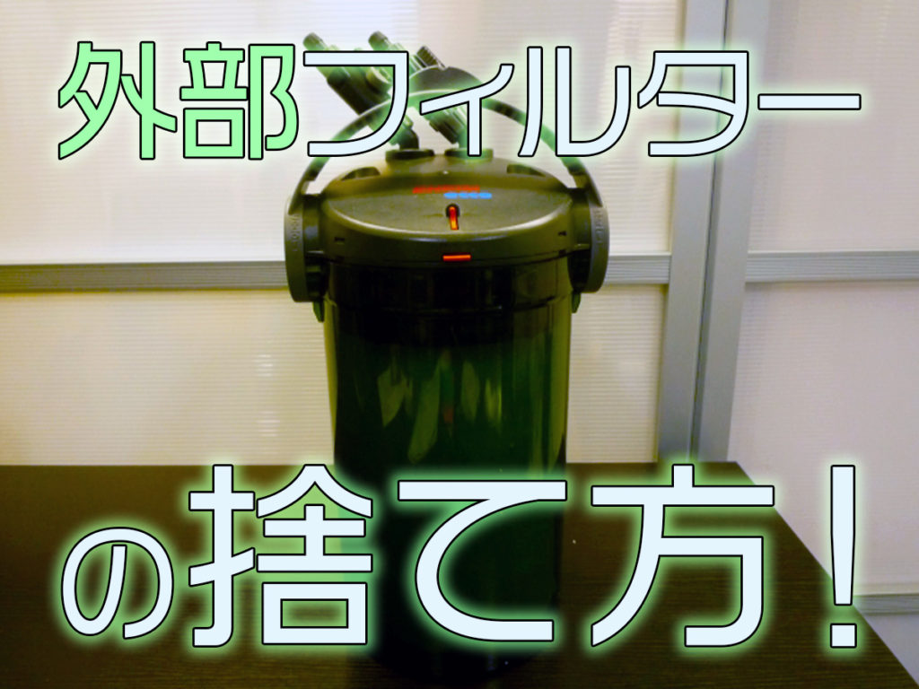 外部フィルターの捨て方!不燃ごみなど分別から捨てない処分方法まで紹介のサムネイル画像