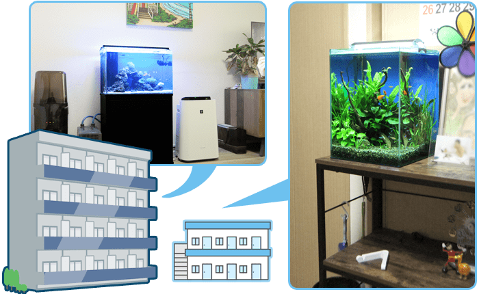 マンション 水槽