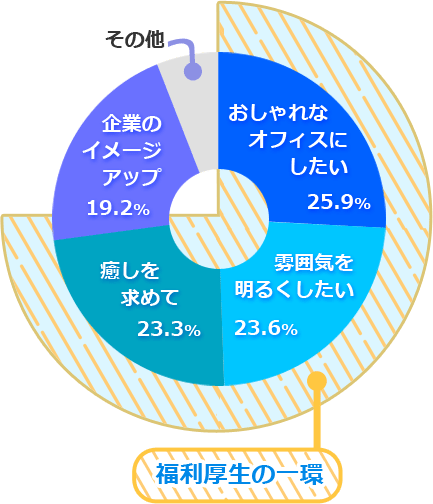 オフィスに水槽を置く理由